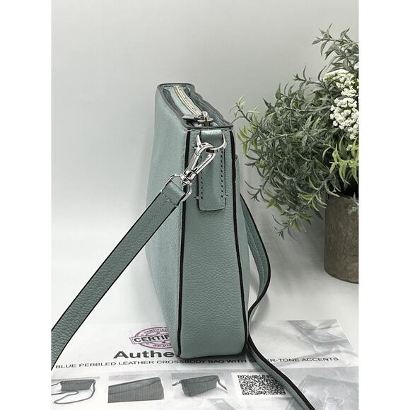 Kate Spade Authenticated Leather Margaux Med Convertible Crossbody Hazy Blue‎ - Picture 3 of 16